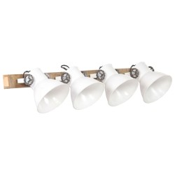 vidaXL Wandlampe Industriestil Weiß 90x25 cm E27