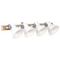 vidaXL Wandlampe Industriestil Weiß 90x25 cm E27 vidaXL Wandlampe Industriestil Weiß 90x25 cm E27