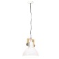 vidaXL Hängelampe Industriestil 25 W Weiß Rund 30 cm E27 vidaXL Hängelampe Industriestil 25 W Weiß Rund 30 cm E27