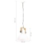 vidaXL Hängelampe Industriestil 25 W Weiß Rund 30 cm E27 vidaXL Hängelampe Industriestil 25 W Weiß Rund 30 cm E27