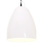 vidaXL Hängelampe Industriestil 25 W Weiß Rund 32 cm E27 vidaXL Hängelampe Industriestil 25 W Weiß Rund 32 cm E27