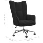 vidaXL Relaxsessel Schwarz Samt vidaXL Relaxsessel Schwarz Samt