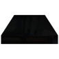 vidaXL Schweberegal Hochglanz-Schwarz 60x23,5x3,8 cm MDF vidaXL Schweberegal Hochglanz-Schwarz 60x23,5x3,8 cm MDF