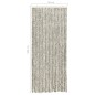 vidaXL Insektenschutz-Vorhang Hell- und Dunkelgrau 56x185 cm Chenille vidaXL Insektenschutz-Vorhang Hell- und Dunkelgrau 56x185 cm Chenille