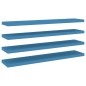 vidaXL Schweberegale 4 Stk. Blau 120x23,5x3,8 cm MDF vidaXL Schweberegale 4 Stk. Blau 120x23,5x3,8 cm MDF