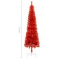 vidaXL Schlanker Weihnachtsbaum Rot 210 cm vidaXL Schlanker Weihnachtsbaum Rot 210 cm