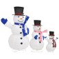 vidaXL LED-Weihnachtsmann Familie Weihnachtsfigur Luxus-Gewebe vidaXL LED-Weihnachtsmann Familie Weihnachtsfigur Luxus-Gewebe
