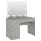 vidaXL Schminktisch mit LED-Beleuchtung 110x55x145 cm MDF Betongrau vidaXL Schminktisch mit LED-Beleuchtung 110x55x145 cm MDF Betongrau
