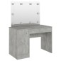 vidaXL Schminktisch mit LED-Beleuchtung 110x55x145 cm MDF Betongrau vidaXL Schminktisch mit LED-Beleuchtung 110x55x145 cm MDF Betongrau