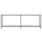 vidaXL Konsolentisch Weiß 220x35x75,5 cm Hartglas vidaXL Konsolentisch Weiß 220x35x75,5 cm Hartglas