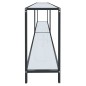 vidaXL Konsolentisch Weiß 220x35x75,5 cm Hartglas vidaXL Konsolentisch Weiß 220x35x75,5 cm Hartglas