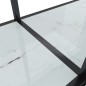 vidaXL Konsolentisch Weiß 220x35x75,5 cm Hartglas vidaXL Konsolentisch Weiß 220x35x75,5 cm Hartglas