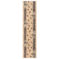 vidaXL Teppichläufer BCF Beige 100x450 cm