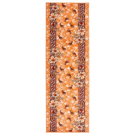 vidaXL Teppichläufer BCF Terrakottarot 100x400 cm