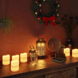vidaXL Elektrische LED-Kerzen 12 Stk. Warmweiß