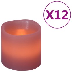 vidaXL Elektrische LED-Kerzen 12 Stk. Warmweiß