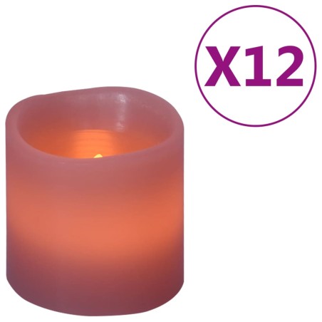 vidaXL Elektrische LED-Kerzen 12 Stk. Warmweiß