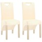 vidaXL Esszimmerstühle 2 Stk. Creme Stoff vidaXL Esszimmerstühle 2 Stk. Creme Stoff