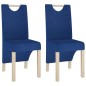 vidaXL Esszimmerstühle 2 Stk. Blau Stoff vidaXL Esszimmerstühle 2 Stk. Blau Stoff