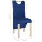 vidaXL Esszimmerstühle 2 Stk. Blau Stoff vidaXL Esszimmerstühle 2 Stk. Blau Stoff