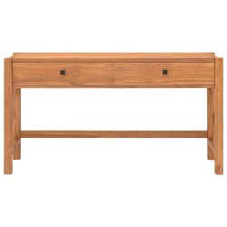 vidaXL Schreibtisch mit Schubladen 120x40x75 cm Massivholz Teak