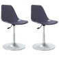 vidaXL Esszimmerstühle 2 Stk. Drehbar Lila PP vidaXL Esszimmerstühle 2 Stk. Drehbar Lila PP