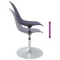 vidaXL Esszimmerstühle 2 Stk. Drehbar Lila PP vidaXL Esszimmerstühle 2 Stk. Drehbar Lila PP