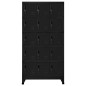 vidaXL Schließfachschrank Schwarz 90x40x180 cm Stahl vidaXL Schließfachschrank Schwarz 90x40x180 cm Stahl