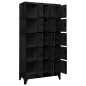 vidaXL Schließfachschrank Schwarz 90x40x180 cm Stahl vidaXL Schließfachschrank Schwarz 90x40x180 cm Stahl