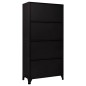 vidaXL Schließfachschrank Schwarz 90x40x180 cm Stahl vidaXL Schließfachschrank Schwarz 90x40x180 cm Stahl