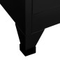 vidaXL Schließfachschrank Schwarz 90x40x180 cm Stahl vidaXL Schließfachschrank Schwarz 90x40x180 cm Stahl