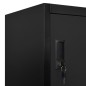 vidaXL Schließfachschrank Schwarz 90x40x180 cm Stahl vidaXL Schließfachschrank Schwarz 90x40x180 cm Stahl