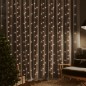 vidaXL LED-Lichtervorhang 3x3 m 300 LED Warmweiß 8 Funktionen vidaXL LED-Lichtervorhang 3x3 m 300 LED Warmweiß 8 Funktionen