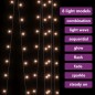 vidaXL LED-Lichtervorhang 3x3 m 300 LED Warmweiß 8 Funktionen vidaXL LED-Lichtervorhang 3x3 m 300 LED Warmweiß 8 Funktionen