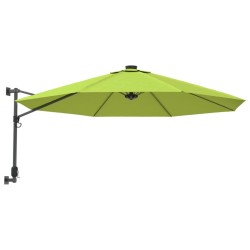 vidaXL Wand-Sonnenschirm Apfelgrün 290 cm