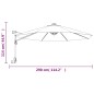vidaXL Wand-Sonnenschirm mit LEDs Apfelgrün 290 cm vidaXL Wand-Sonnenschirm mit LEDs Apfelgrün 290 cm