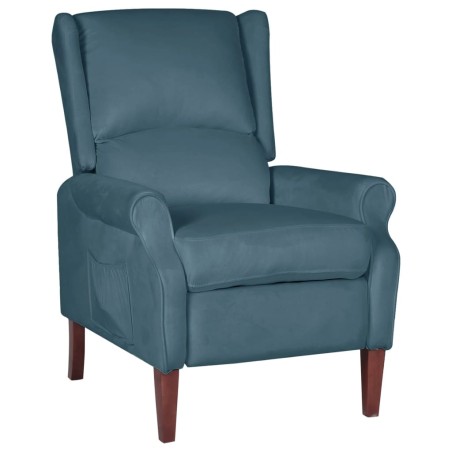 Relaxsessel Blau Samt