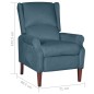 Relaxsessel Blau Samt Relaxsessel Blau Samt