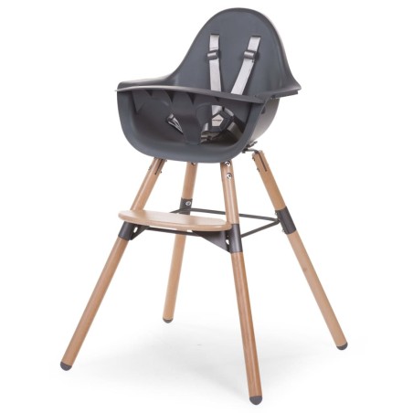 CHILDHOME 2-in-1 Baby-Hochstuhl Evolu 2 Anthrazit CHEVOCHNA 