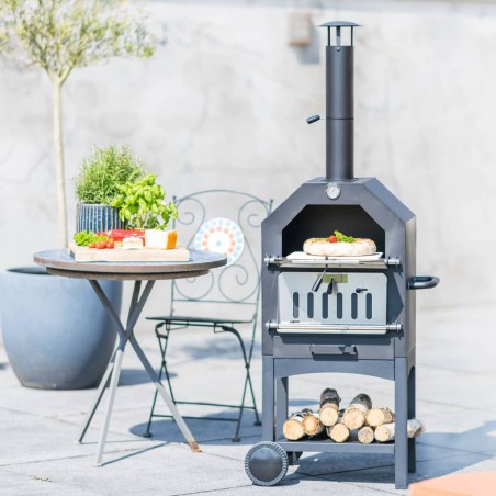 RedFire Outdoor-Pizzaofen Lorenzo Schwarz LOR17 