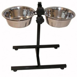 @Pet Twin Napfständer 2x2,8 L Schwarz 17218