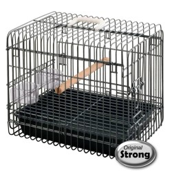 Strong Vogeltransportbox Light Schwarz 33 x 45 x 39 cm 99036