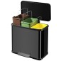 Hailo Tretmülleimer Oko Trio Plus Größe L 3 x 9 L Schwarz 0633-260 Hailo Tretmülleimer Oko Trio Plus Größe L 3 x 9 L Schwarz 0633-260