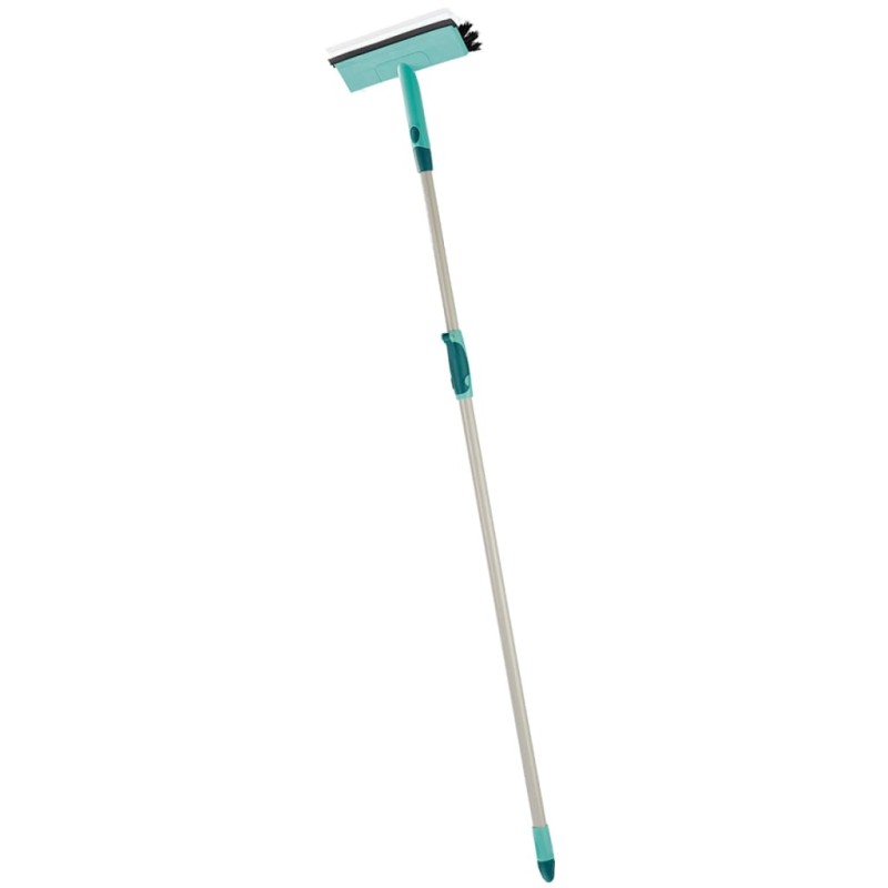 Leifheit Fensterwischer mit Bürste und Teleskopstiel 28 cm 51104 Leifheit Fensterwischer mit Bürste und Teleskopstiel 28 cm 51104