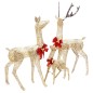 Rentierfamilie Weihnachtsdekoration Golden 201 LEDs Rentierfamilie Weihnachtsdekoration Golden 201 LEDs