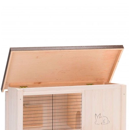  Ferplast Kaninchenstall Ranch 100 Basic Weiß 92 x 47 x 81 cm 57090000  