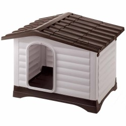 Ferplast Hundehütte Villa 70 Grau 73 x 59 x 53 cm 87253099