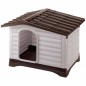 Ferplast Hundehütte Villa 70 Grau 73 x 59 x 53 cm 87253099 Ferplast Hundehütte Villa 70 Grau 73 x 59 x 53 cm 87253099