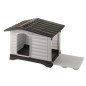 Ferplast Hundehütte Villa 70 Grau 73 x 59 x 53 cm 87253099 Ferplast Hundehütte Villa 70 Grau 73 x 59 x 53 cm 87253099