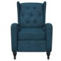 Massagesessel Blau Samt Massagesessel Blau Samt